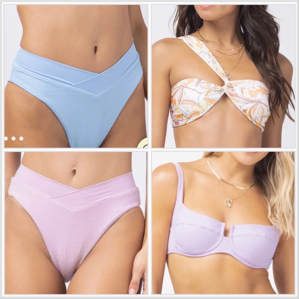 NWT - L*SPACE 4 piece bikini set! Huge discount on bundle of 4 pieces L/XL